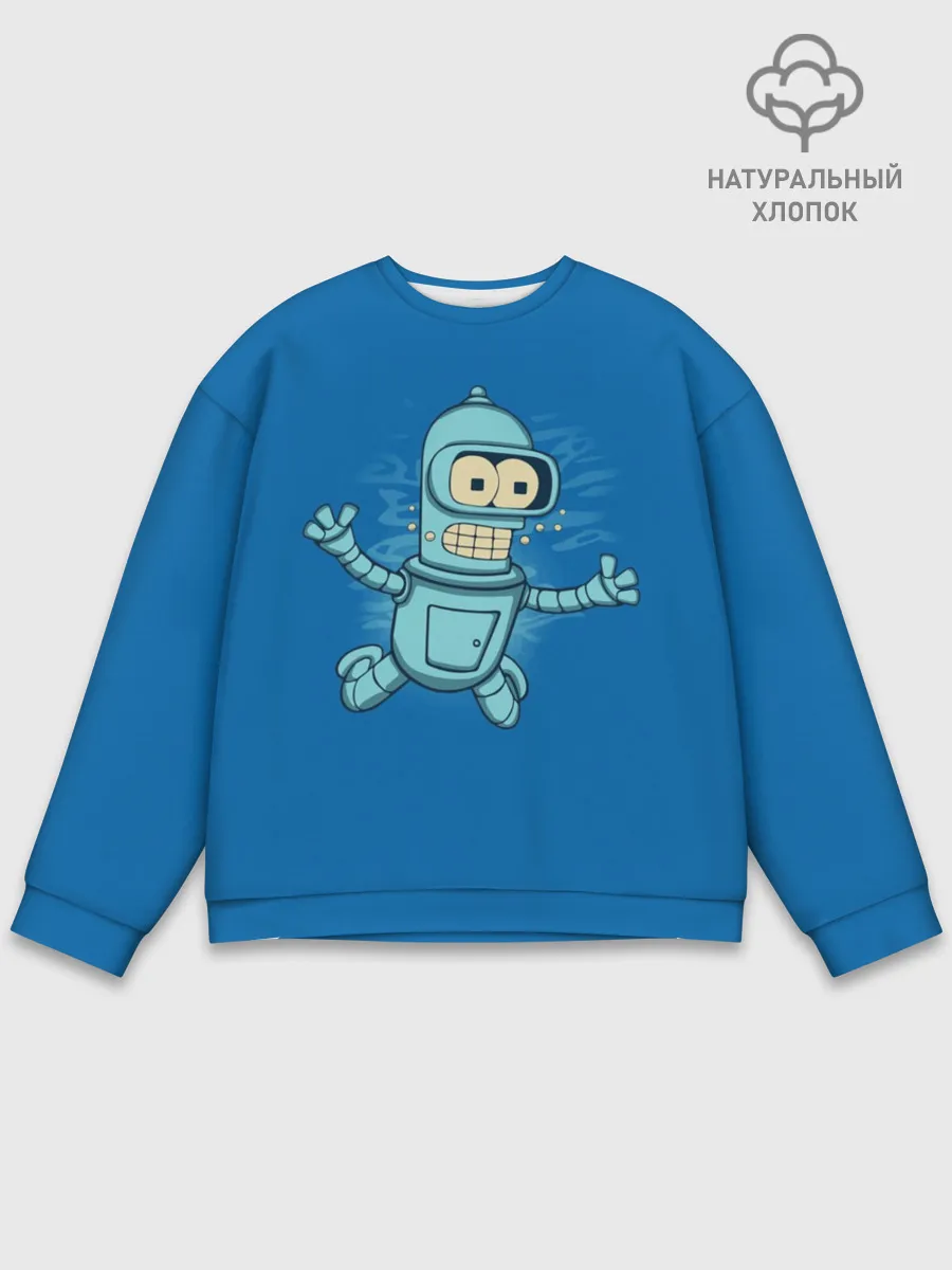 Мужской свитшот базовый / Bender Nevermind