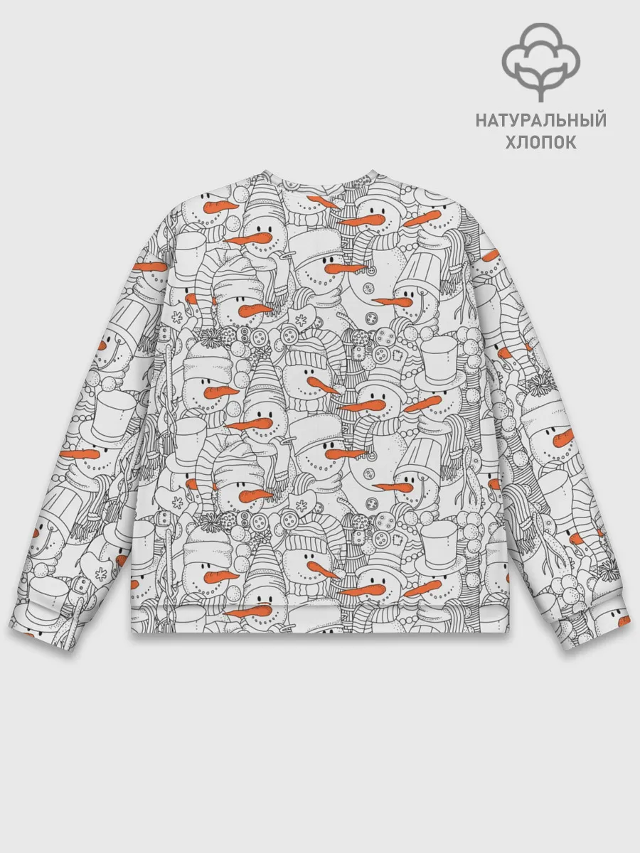 Мужской свитшот базовый / Снеговики