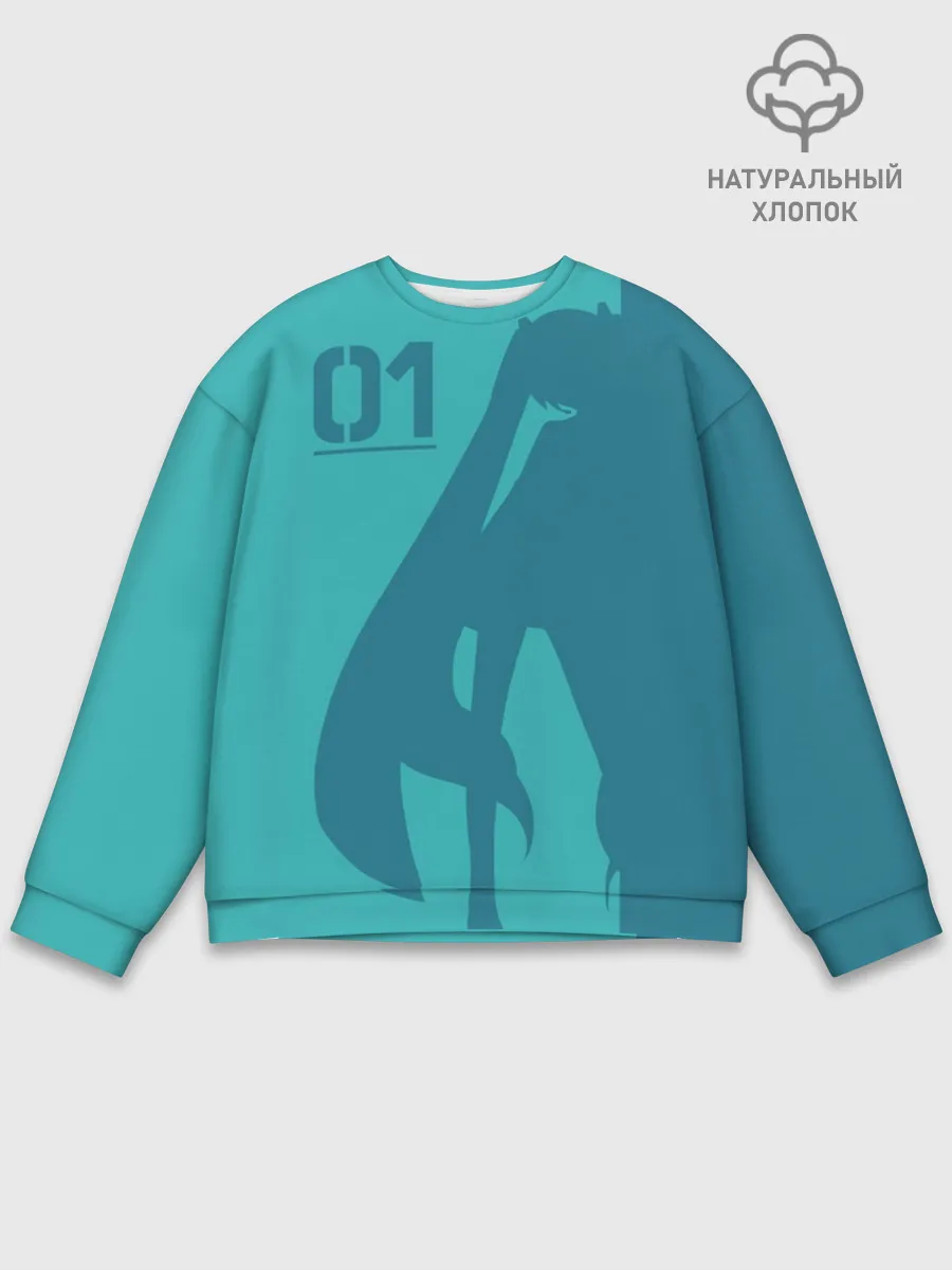 Мужской свитшот базовый / Хацуне Мику 01