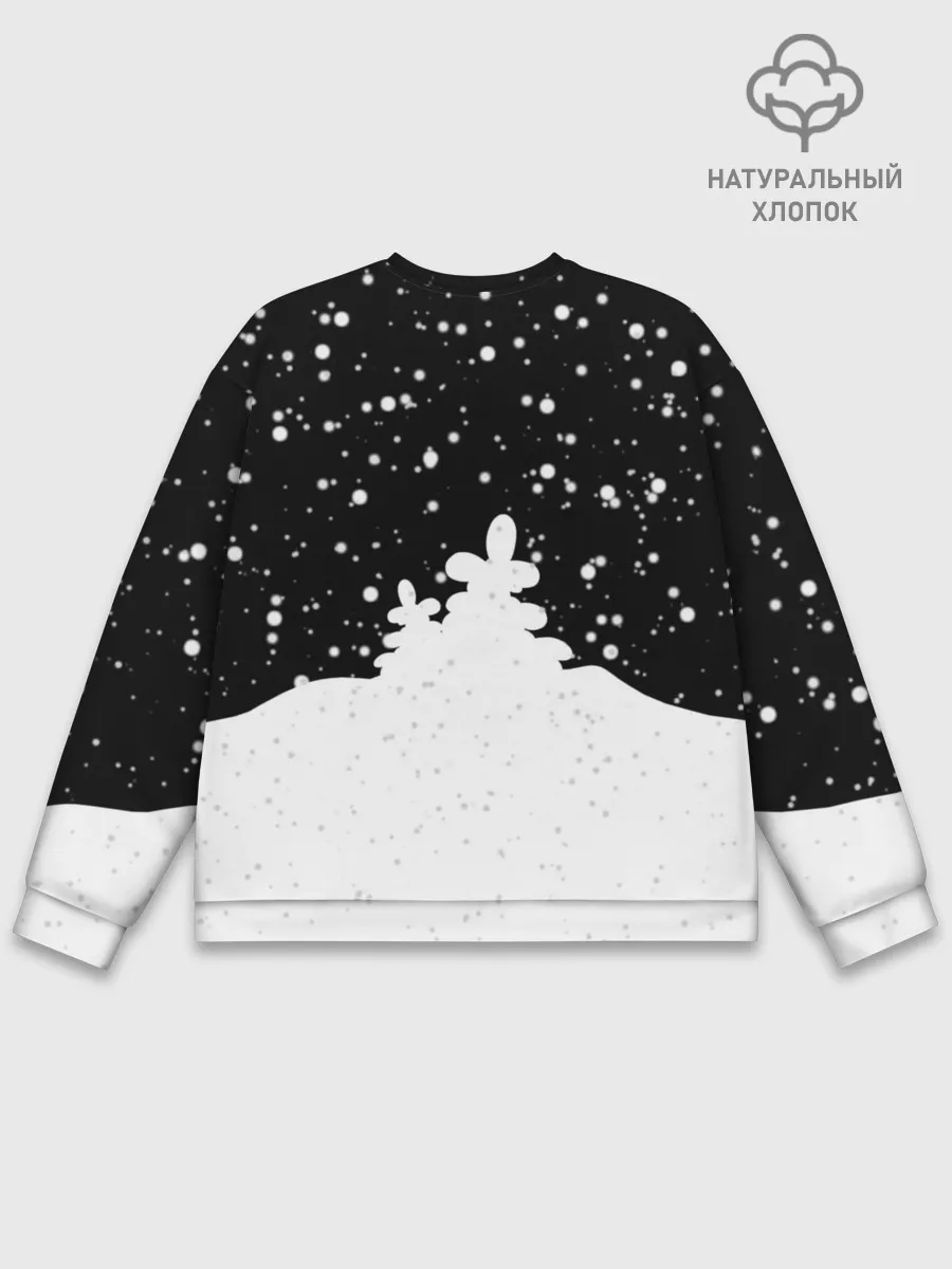 Мужской свитшот базовый / Поросенок в цилиндре