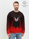 Мужской свитшот базовый / Kumamon горит