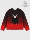 Мужской свитшот базовый / Kumamon горит