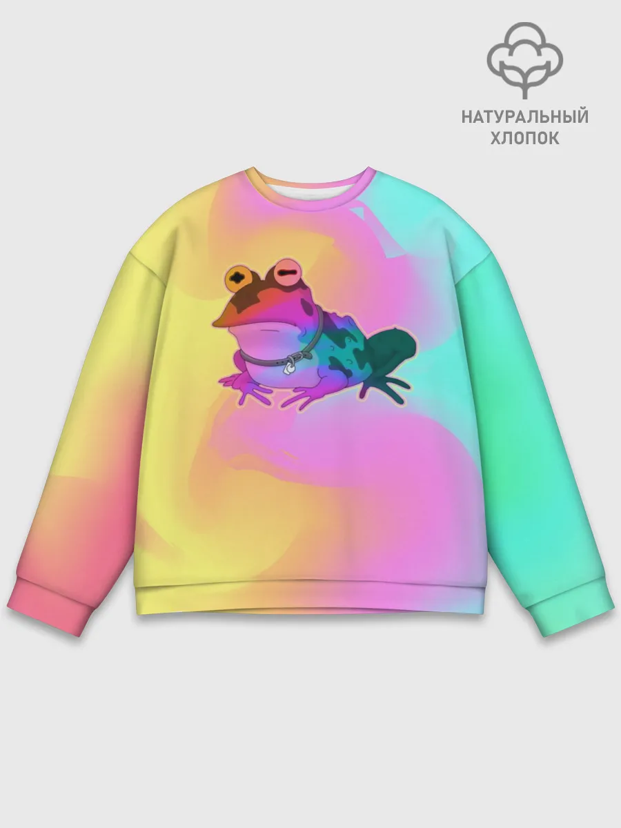 Мужской свитшот базовый / Кислотная Гипножаба