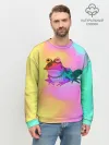 Мужской свитшот базовый / Кислотная Гипножаба