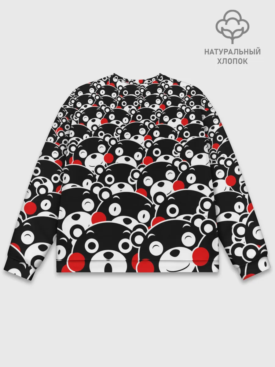 Мужской свитшот базовый / Узор кумамонов