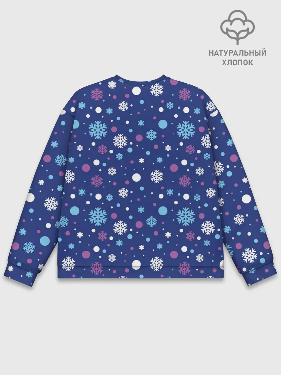 Мужской свитшот базовый / Снеговики