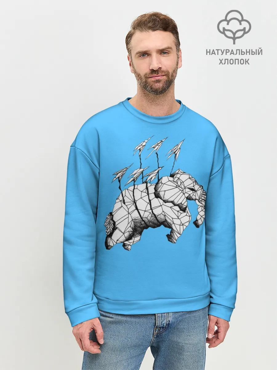 Мужской свитшот базовый / Бумажный Слон