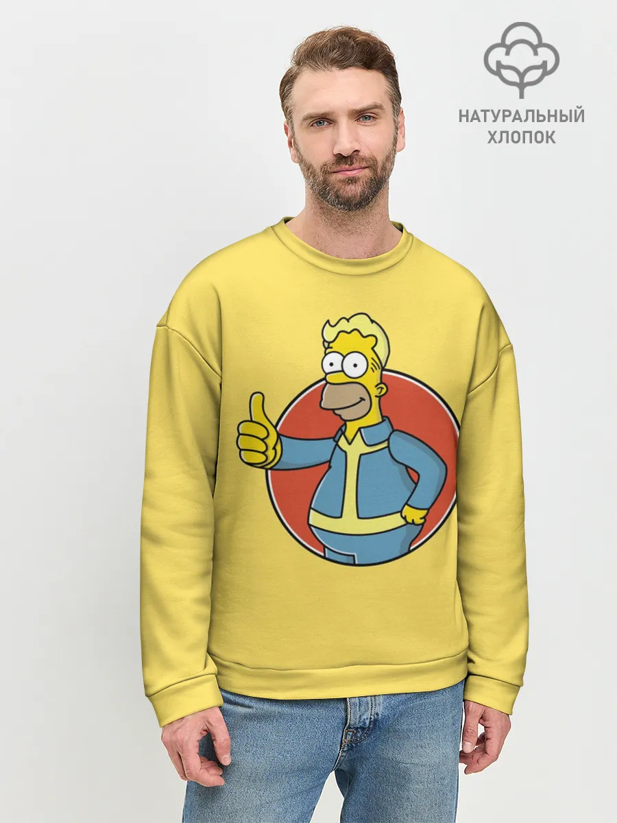 Мужской свитшот базовый / Homer Fallout