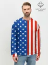 Мужской свитшот базовый / Американский Флаг