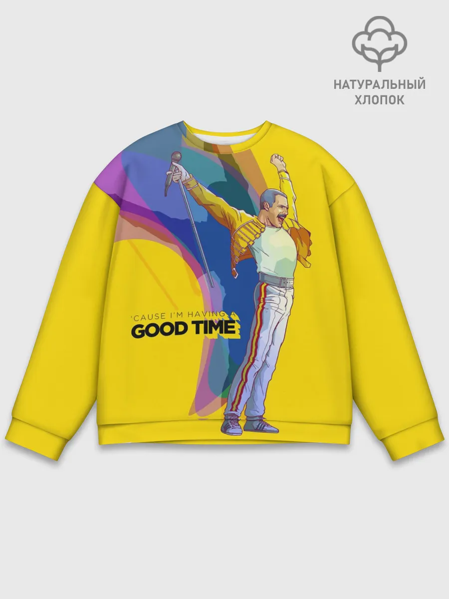 Мужской свитшот базовый / Фредди Меркьюри