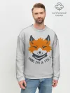 Мужской свитшот базовый / Hello Fox