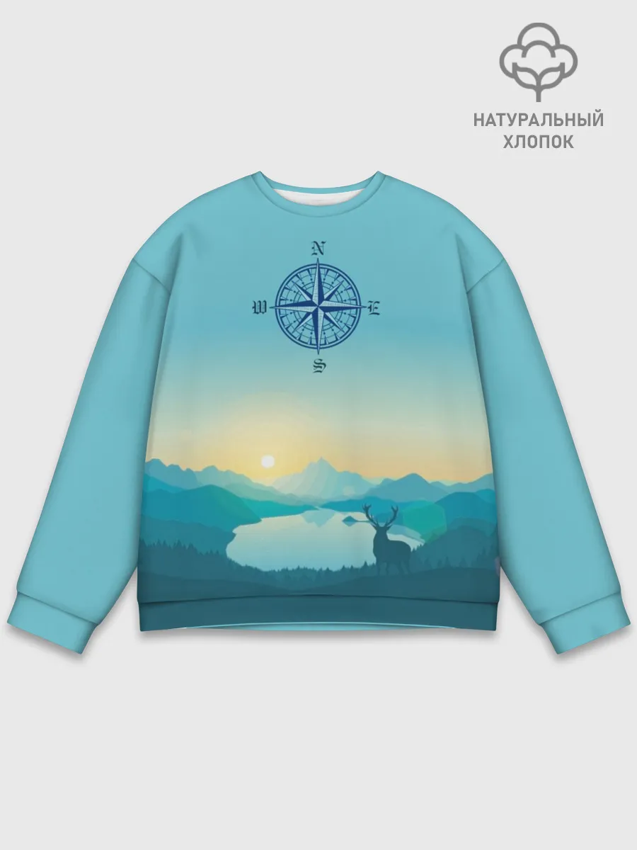 Мужской свитшот базовый / туризм