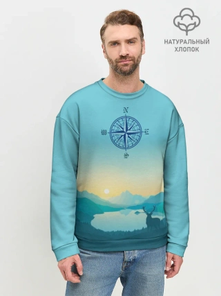 Мужской свитшот базовый / туризм