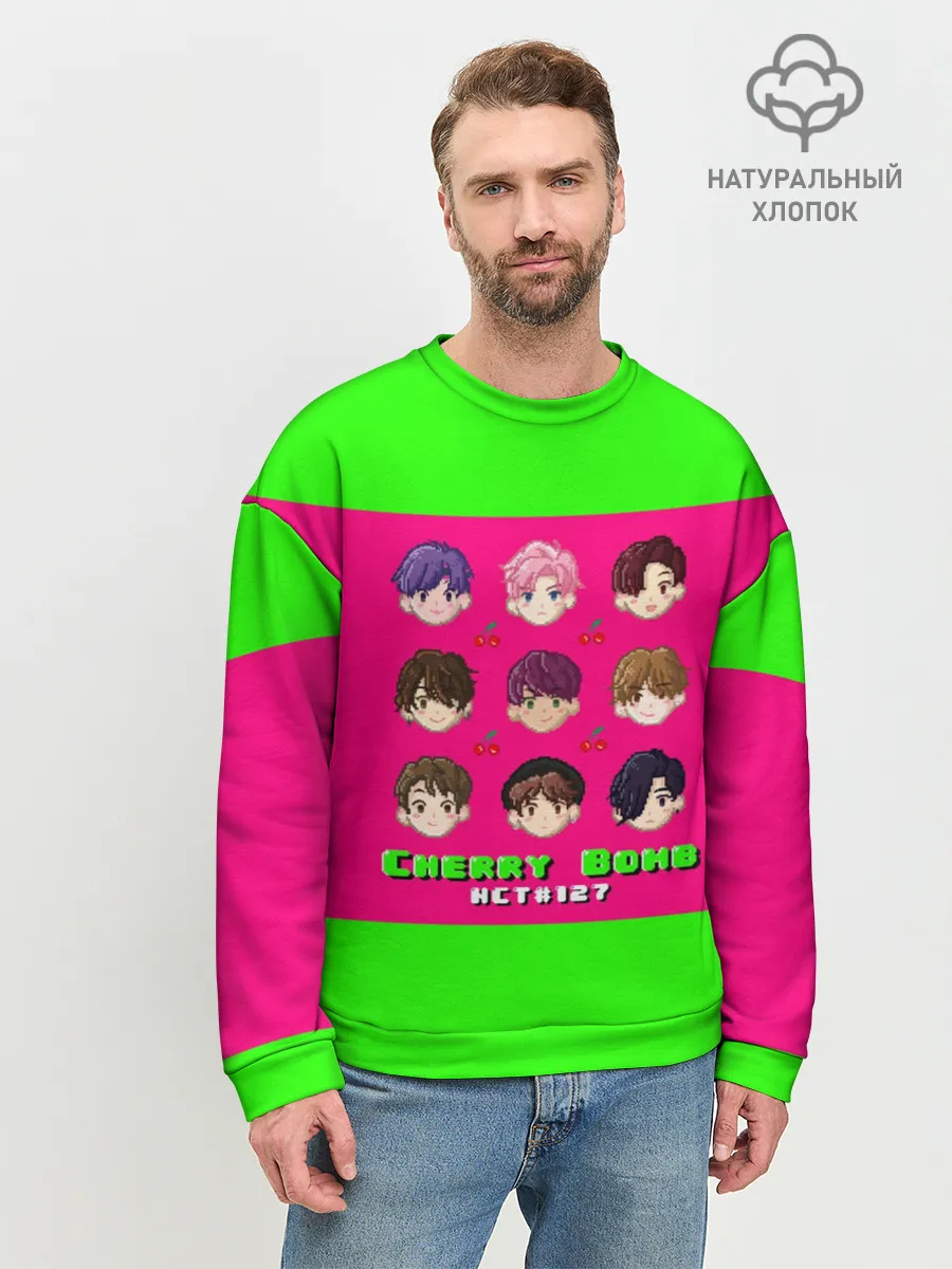 Мужской свитшот базовый / NCT 127. Cherry Bomb