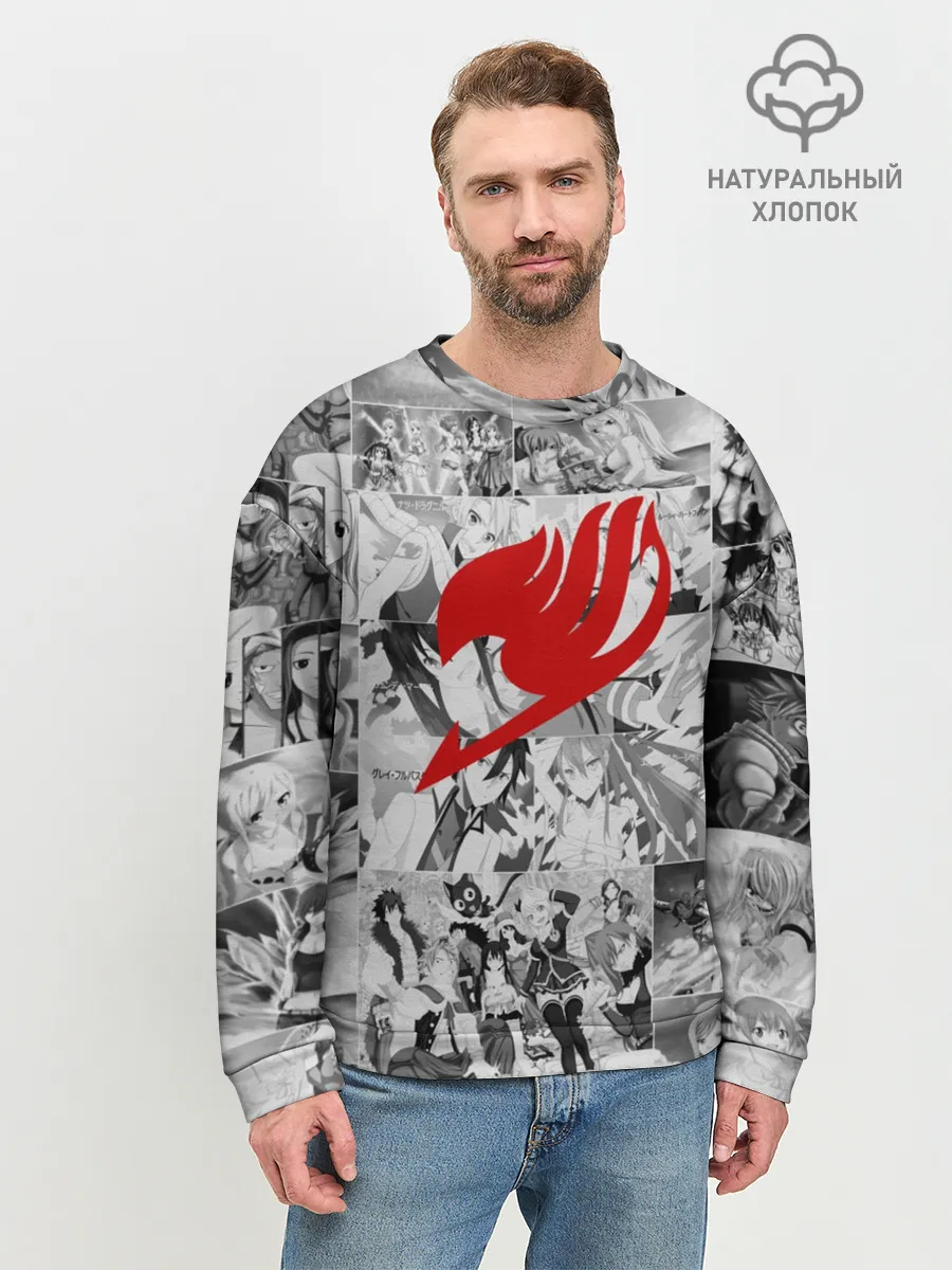 Мужской свитшот базовый / Все герои Фейри Тейл