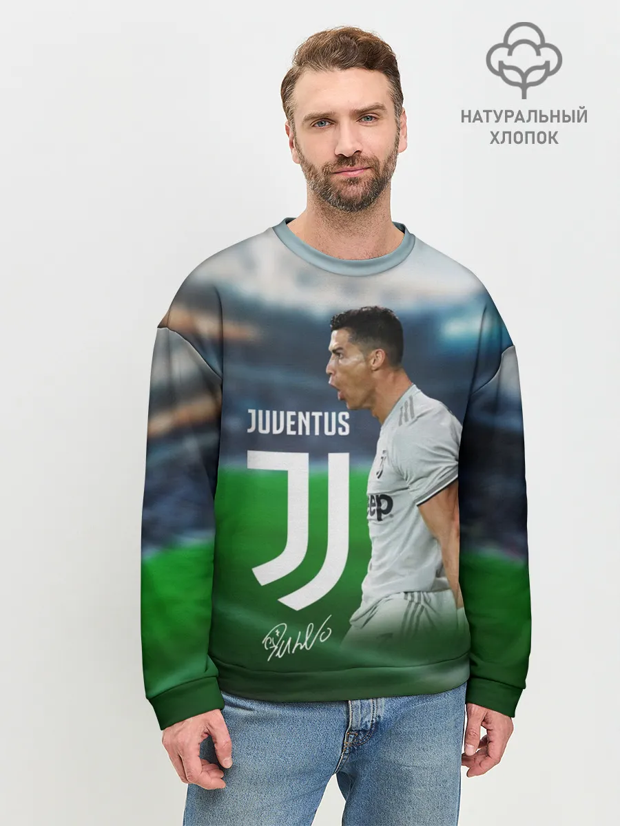 Мужской свитшот базовый / Роналдо Ювентус