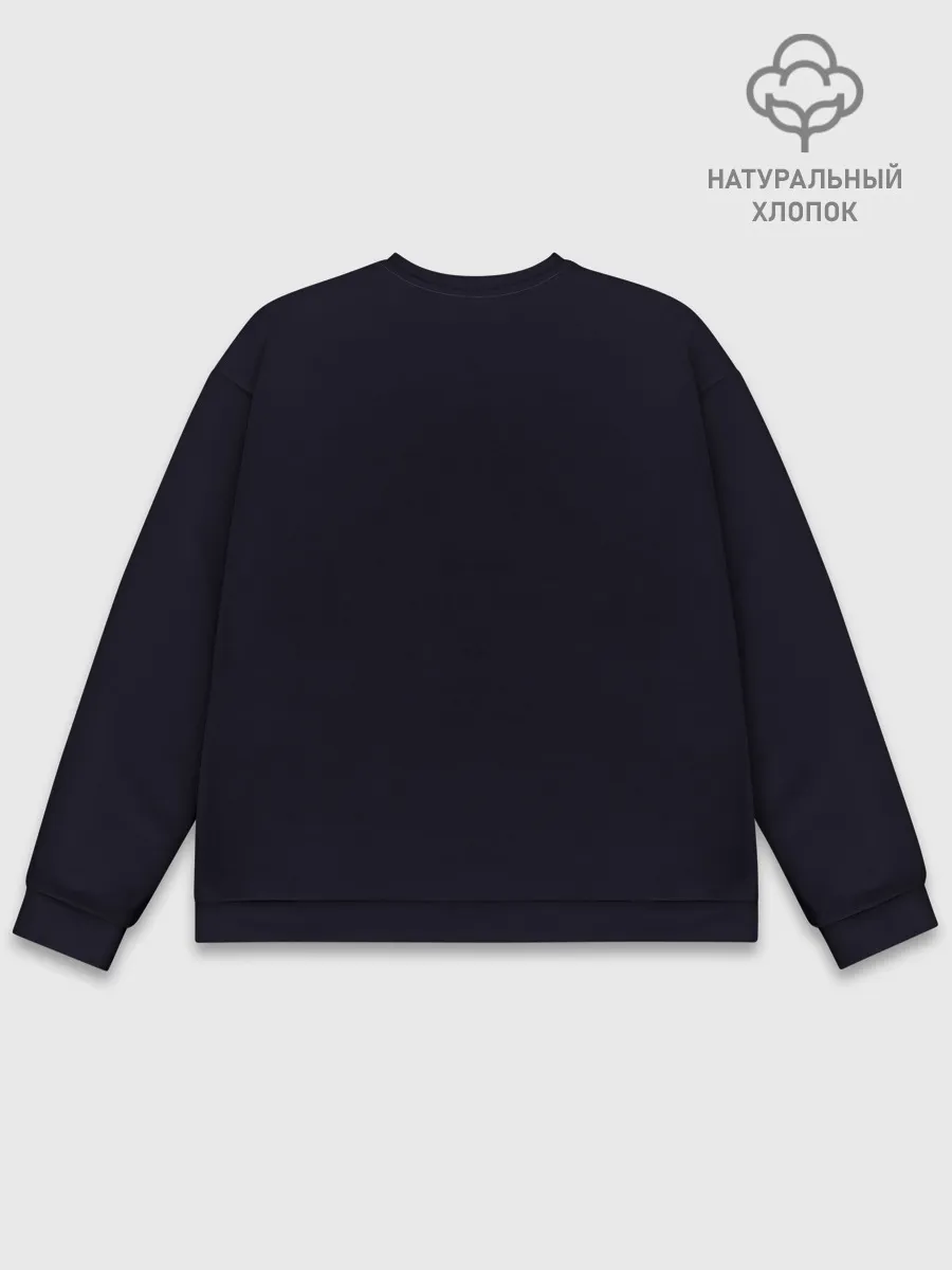 Мужской свитшот базовый / Яркий Илон Маск