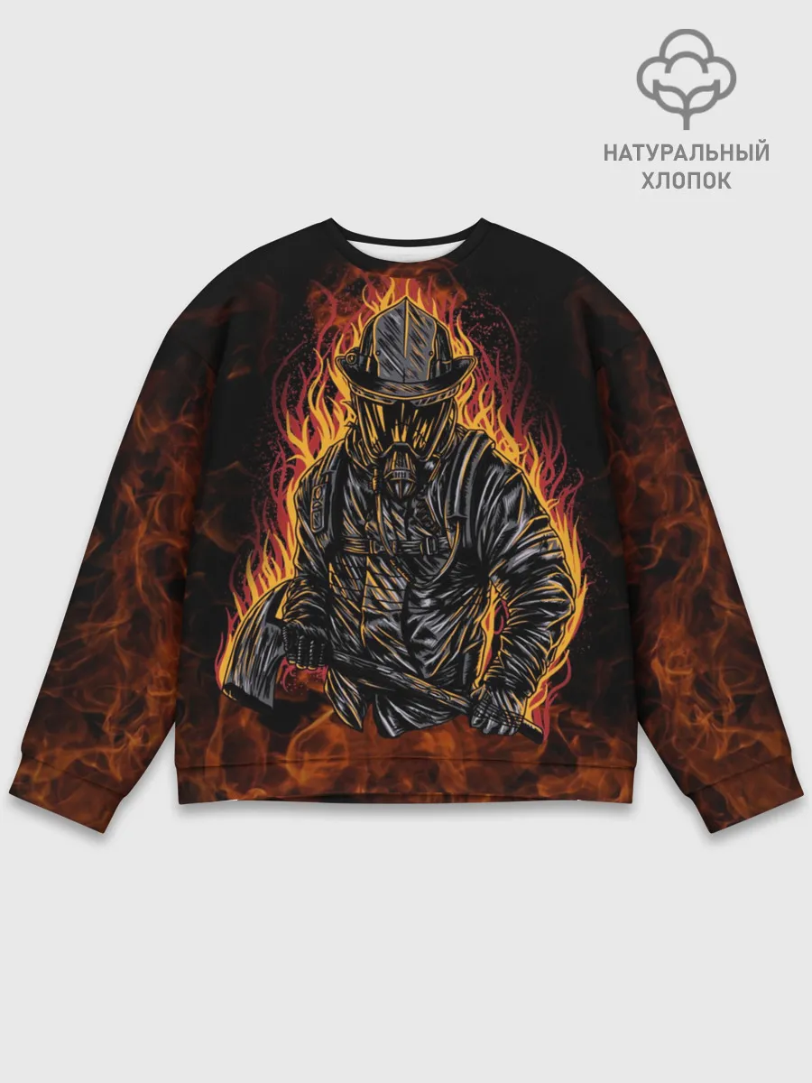 Мужской свитшот базовый / Пожарный