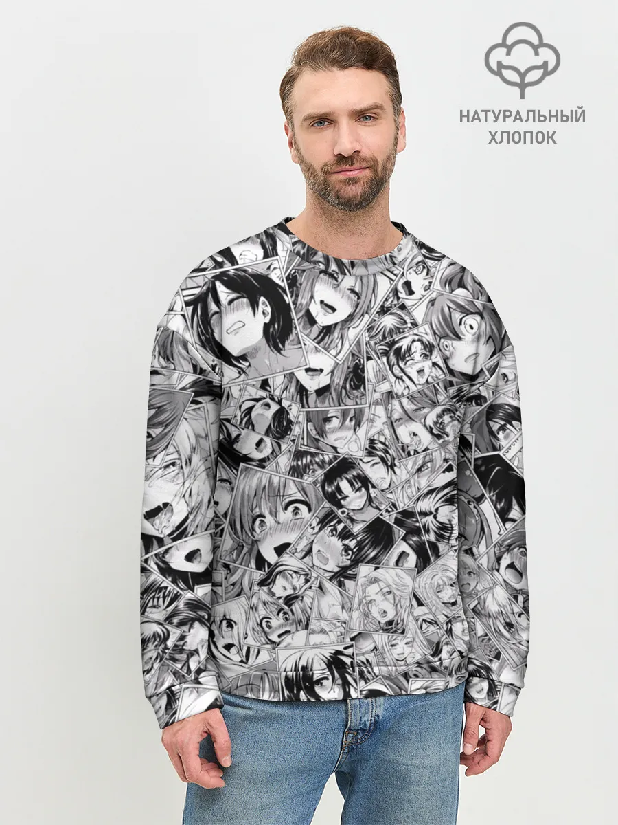 Мужской свитшот базовый / Manga ahegao