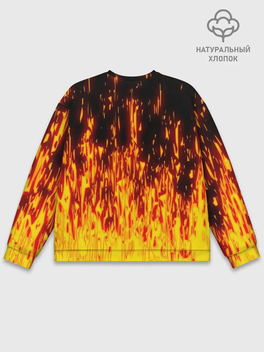 Мужской свитшот базовый / FIRE PUMPKIN