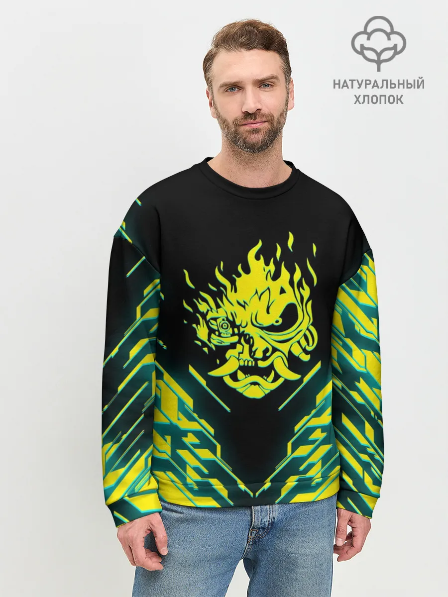 Мужской свитшот базовый / CYBERPUNK 2077