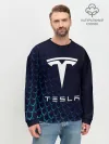Мужской свитшот базовый / Tesla Motors