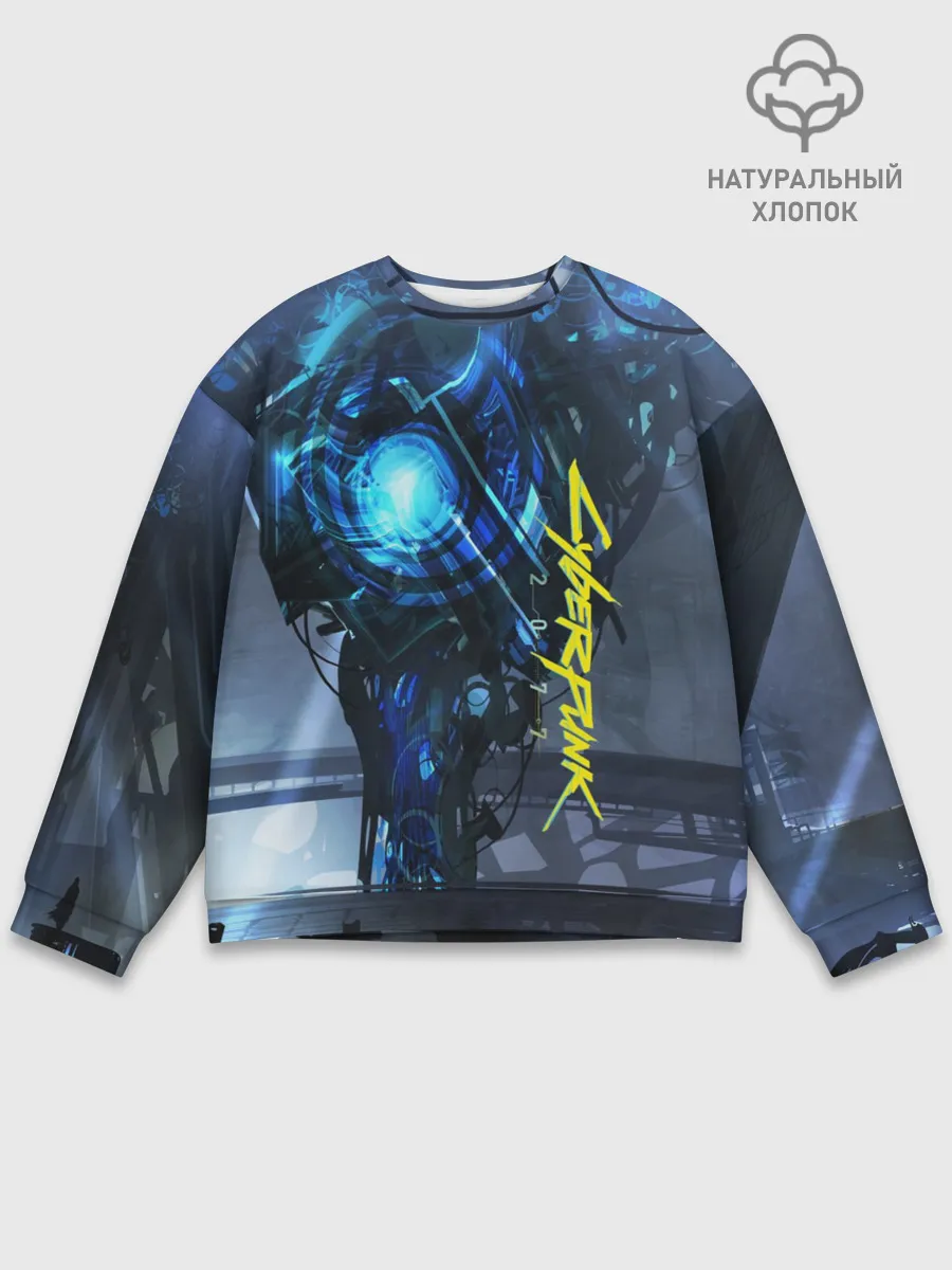 Мужской свитшот базовый / CYBERPUNK 2077