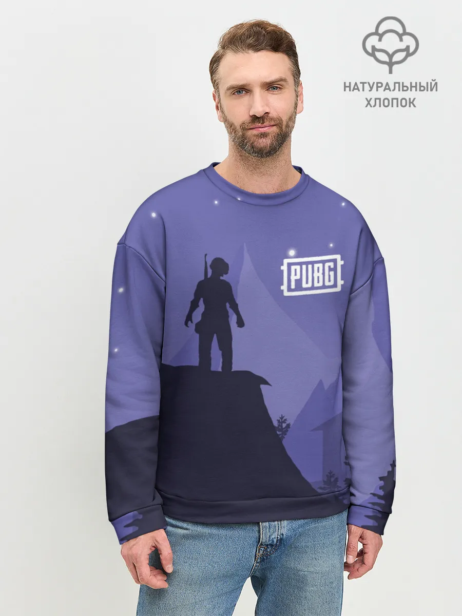 Мужской свитшот базовый / Ночной PUBG