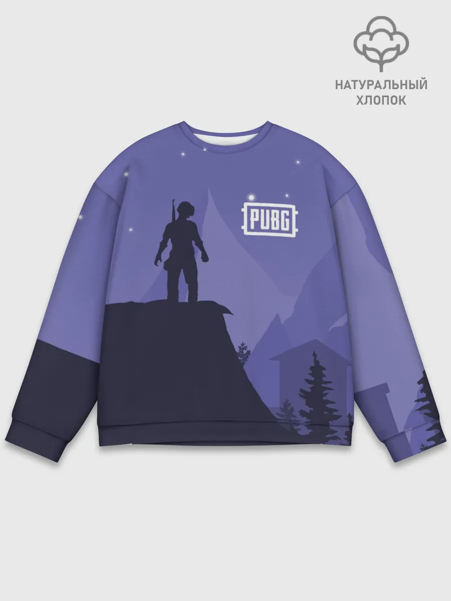 Мужской свитшот базовый / Ночной PUBG