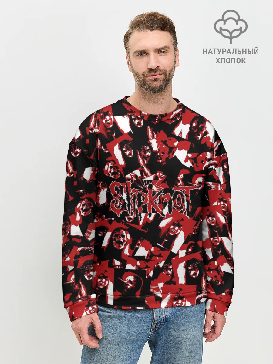 Мужской свитшот базовый / SlipKnot камуфляж