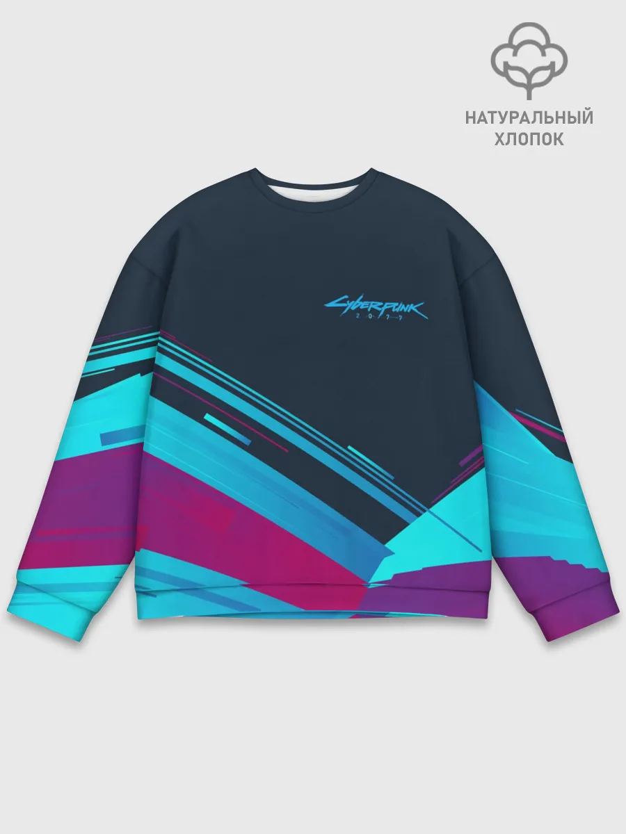Мужской свитшот базовый / CYBERPUNK 2077