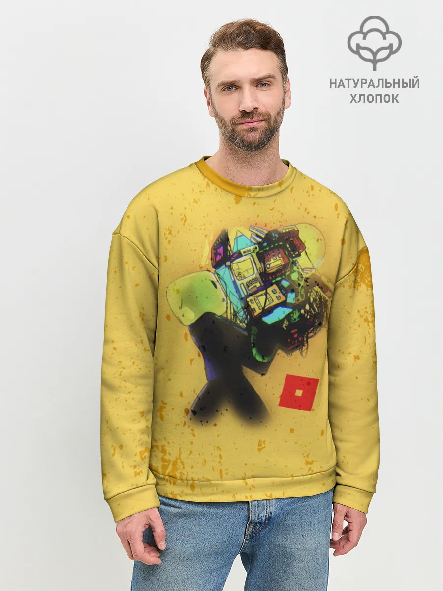 Мужской свитшот базовый / ROBLOX Grunge ART
