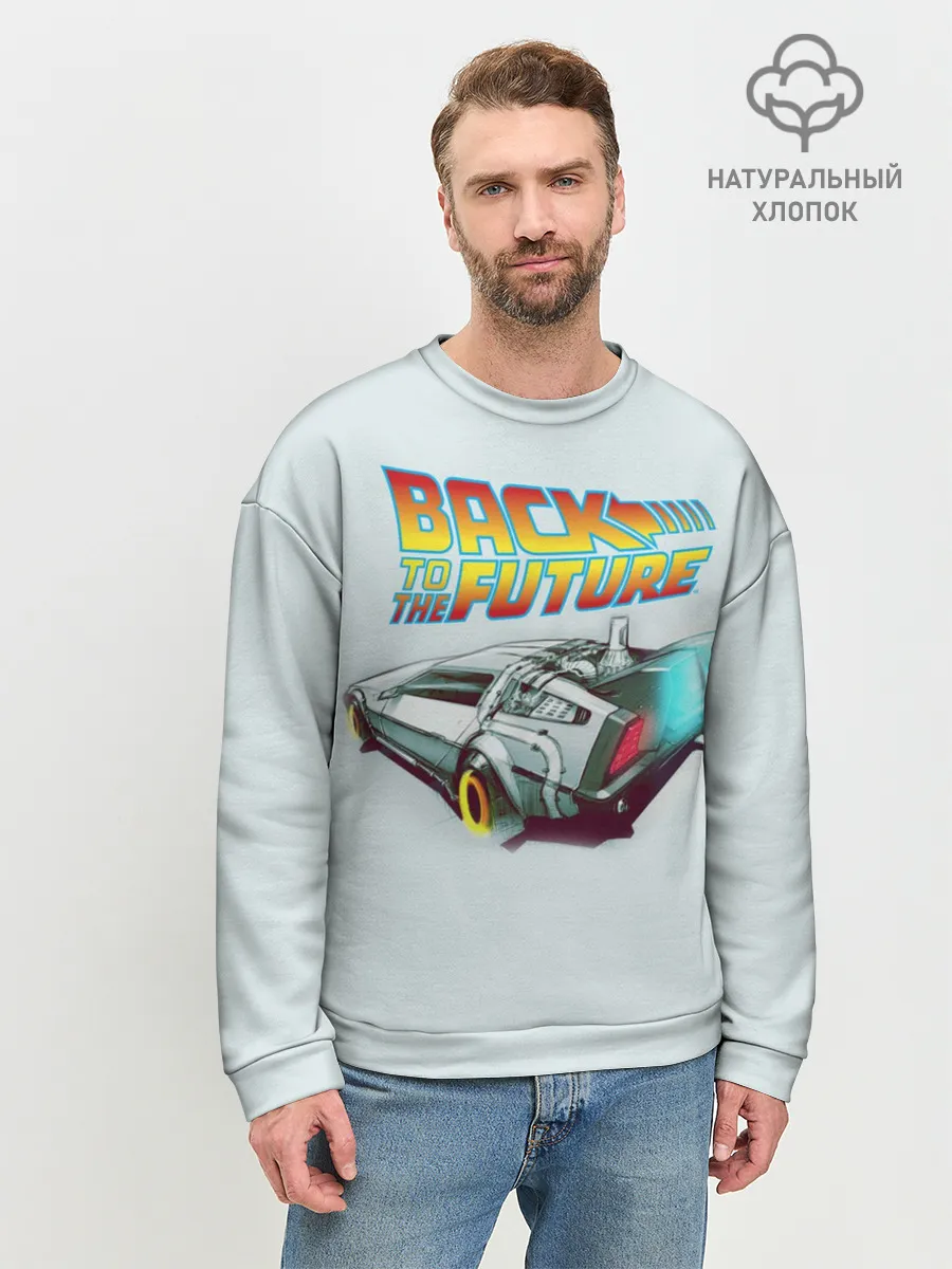 Мужской свитшот базовый / Back to the future_4