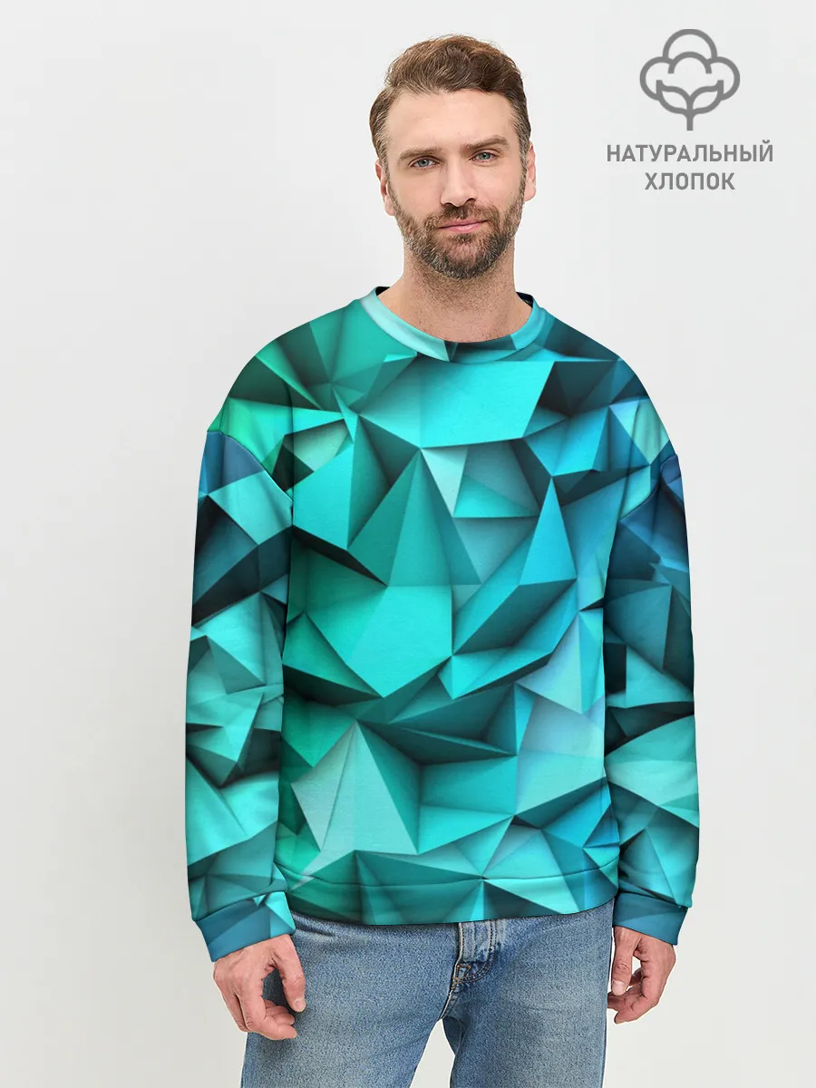 Мужской свитшот базовый / abstraction geometry
