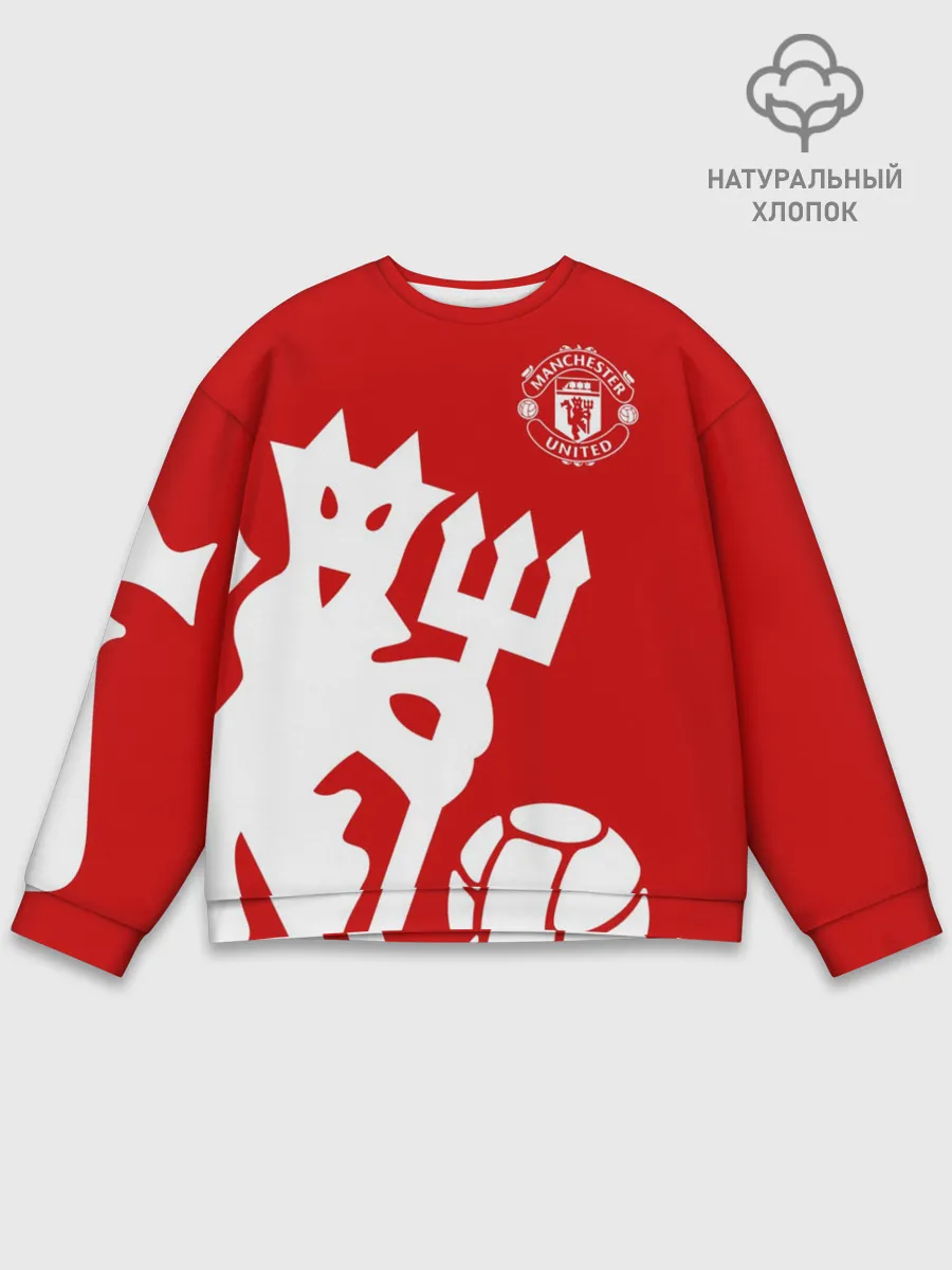 Мужской свитшот базовый / Манчестер Юнайтед