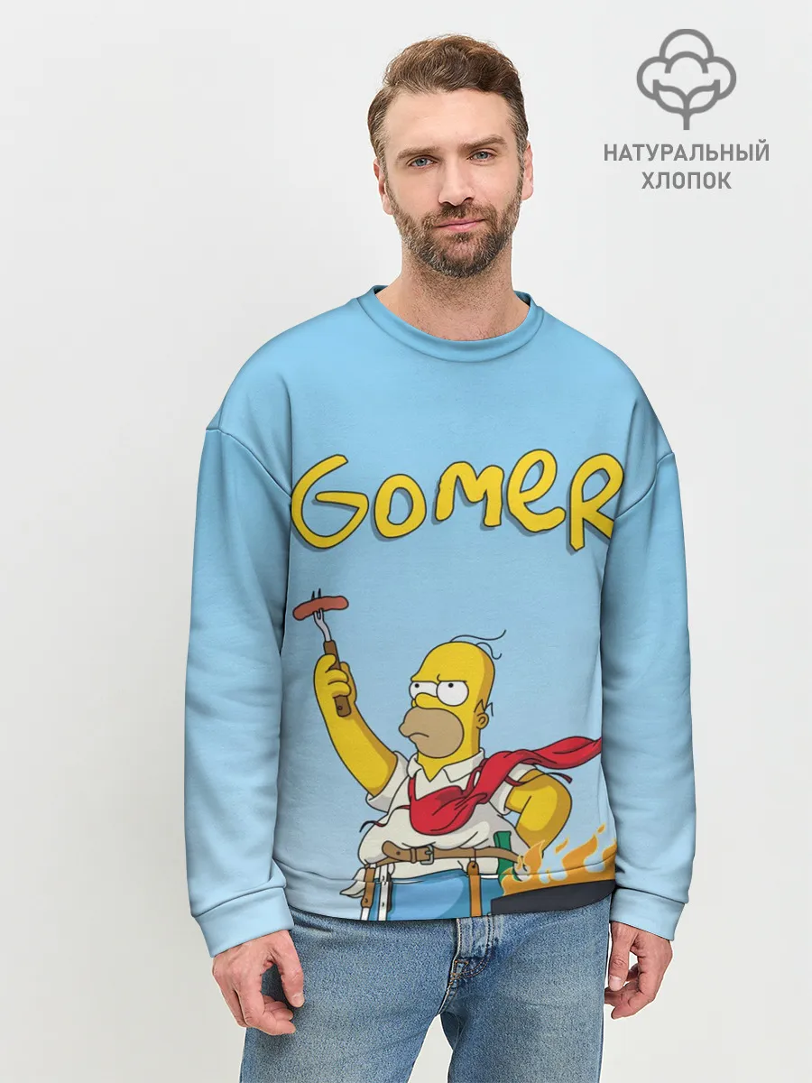 Мужской свитшот базовый / Гомер