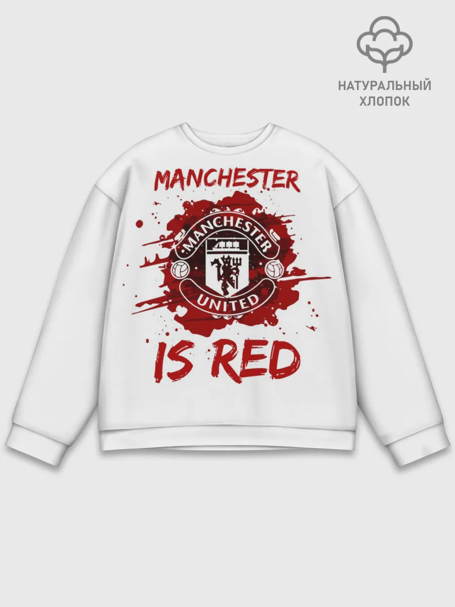 Мужской свитшот базовый / Манчестер Юнайтед