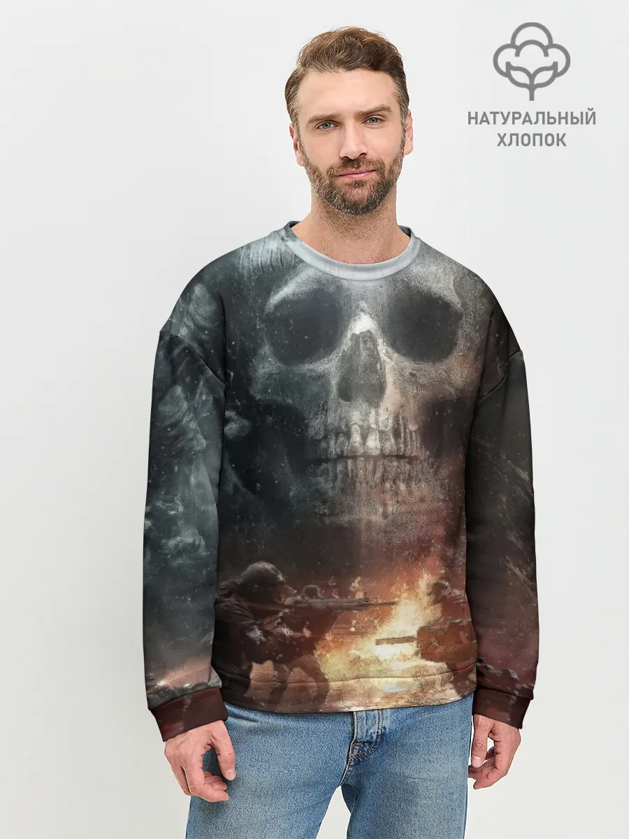 Мужской свитшот базовый / Battlefield Череп