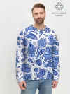 Мужской свитшот базовый / Сибирская гжель