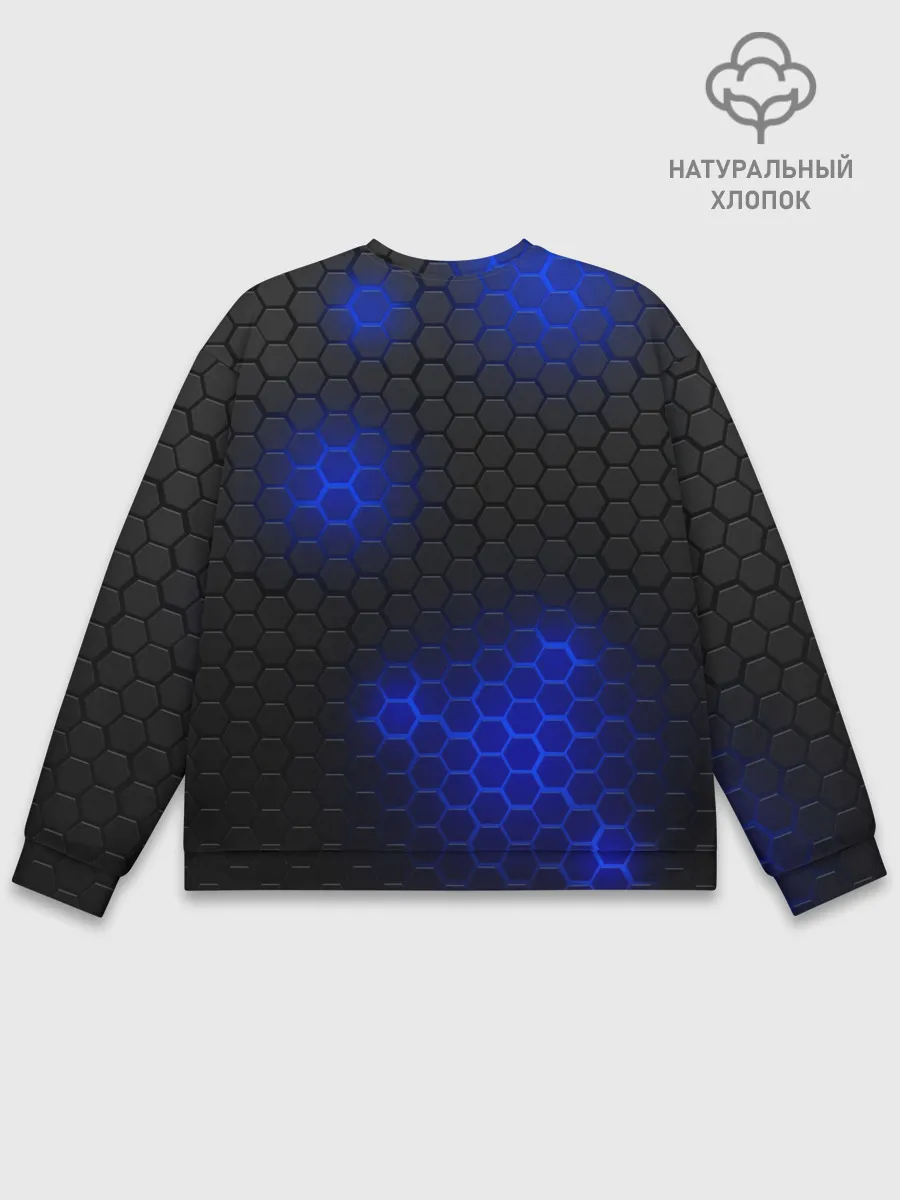 Мужской свитшот базовый / СТАЛЬНАЯ БРОНЯ | НЕОНОВАЯ БРОНЯ