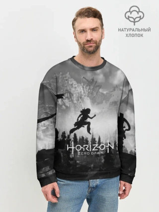 Мужской свитшот базовый / Horizon Zero Dawn