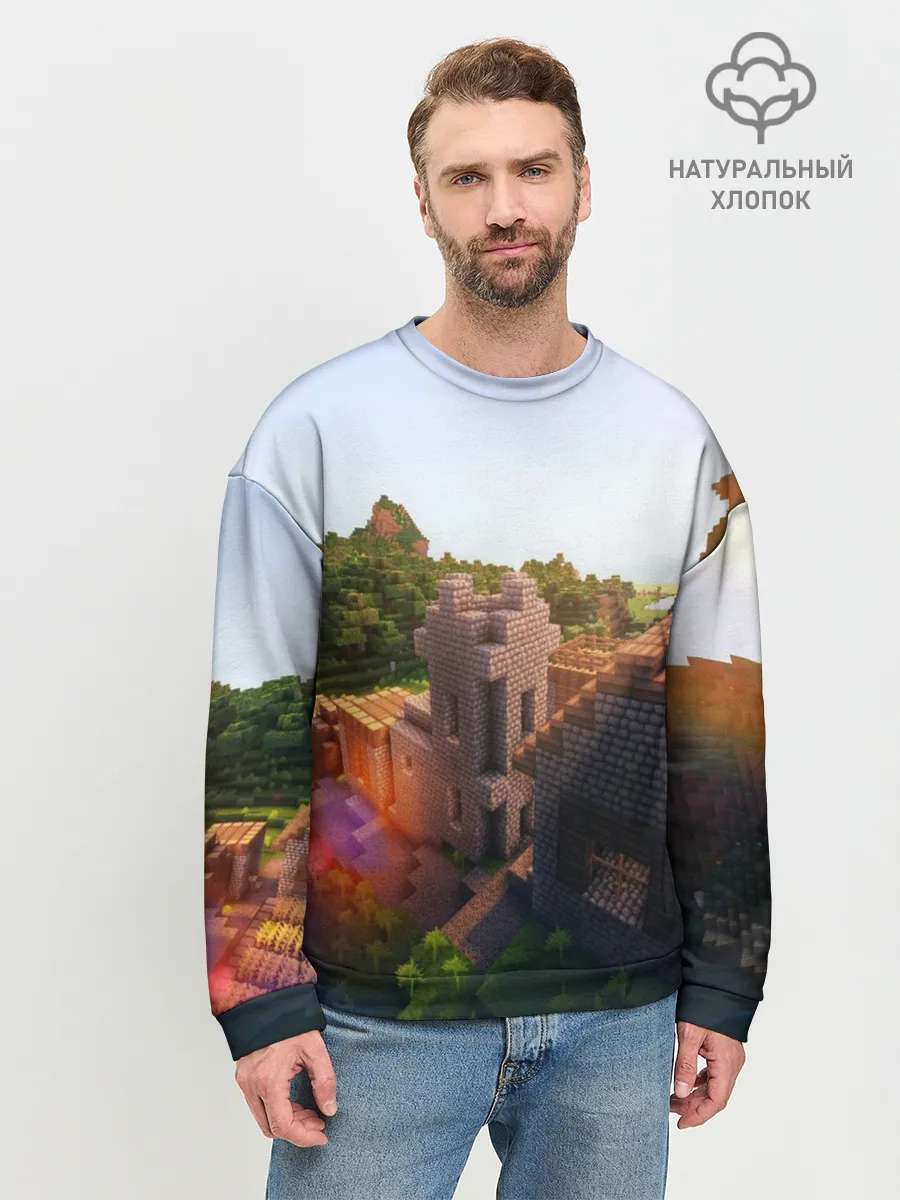 Мужской свитшот базовый / Minecraft