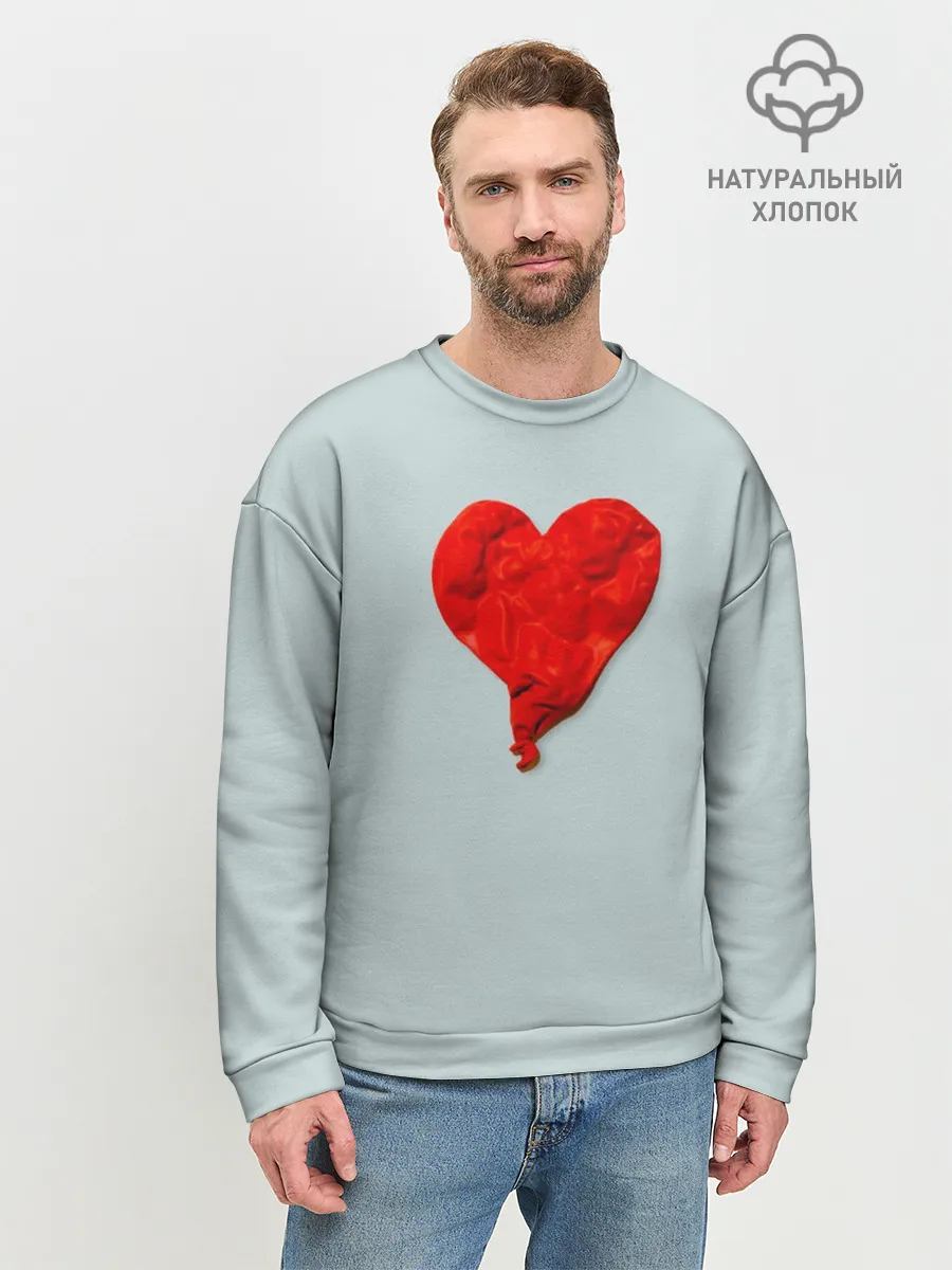 Мужской свитшот базовый / Kanye West Heartbreak