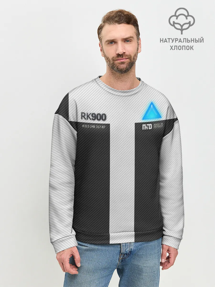 Мужской свитшот базовый / Connor Detroit: Become Human