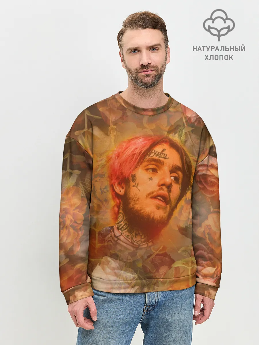 Мужской свитшот базовый / Lil Peep rose