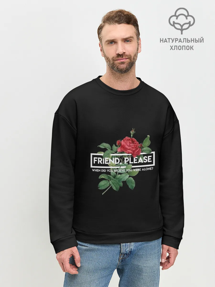 Мужской свитшот базовый / TOP. Friend, Please