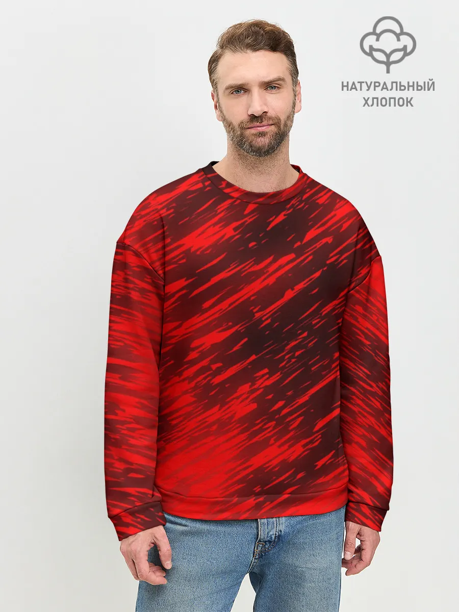 Мужской свитшот базовый / RED FIRE STORM