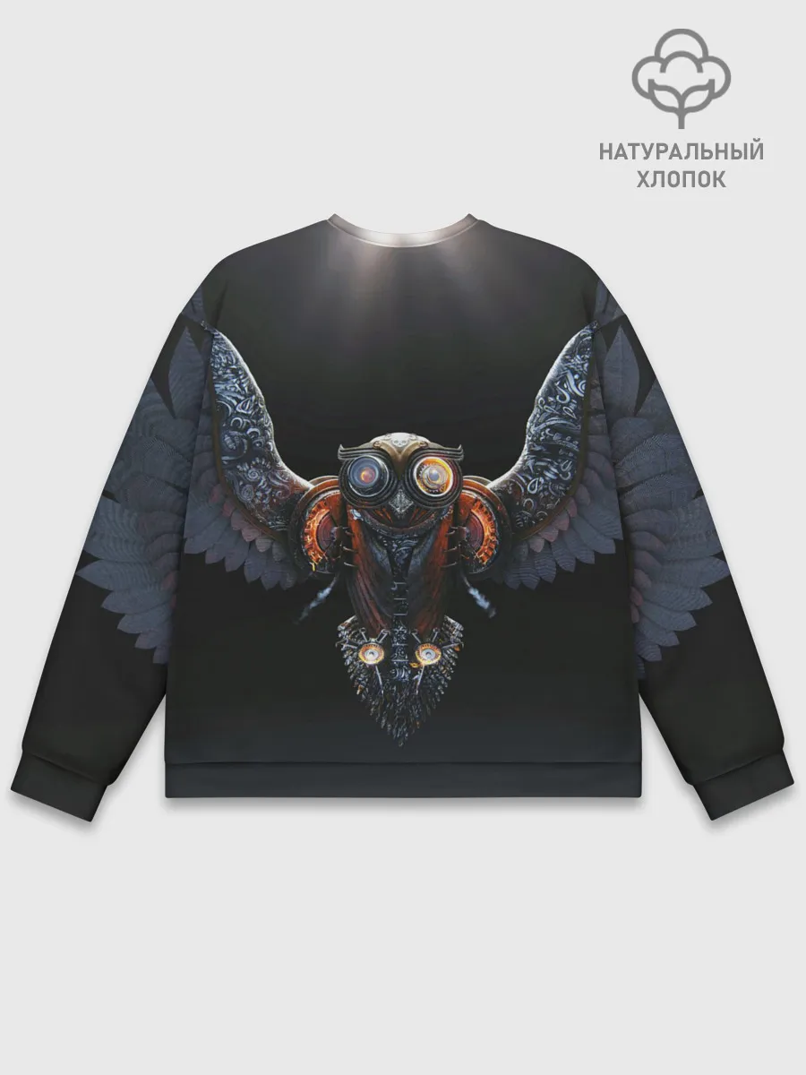 Мужской свитшот базовый / Steampunk owl