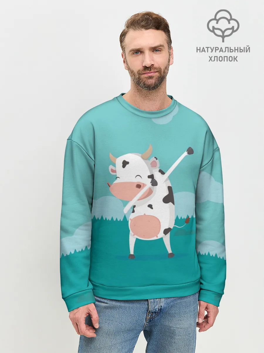 Мужской свитшот базовый / DAB Корова