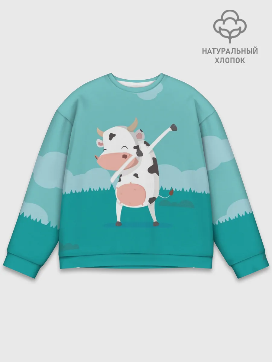 Мужской свитшот базовый / DAB Корова